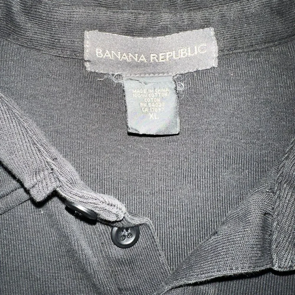 Banana Republic Rugby Style Shirt. Heavy 100% Cotton